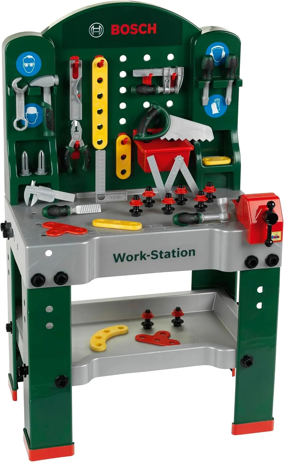 Bosch Werkbank als stabile Arbeitsfläche für Montage und Heimwerkerprojekte Theo Klein 8580 Work-Station