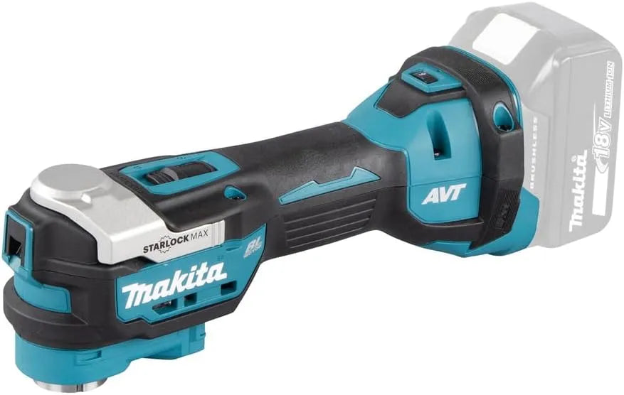 Makita DTM52Z Akku-Multifunktionswerkzeug zum Trennen, Schleifen und Nacharbeiten an engen Stellen 18V ohne Akku, Akku-Betrieb