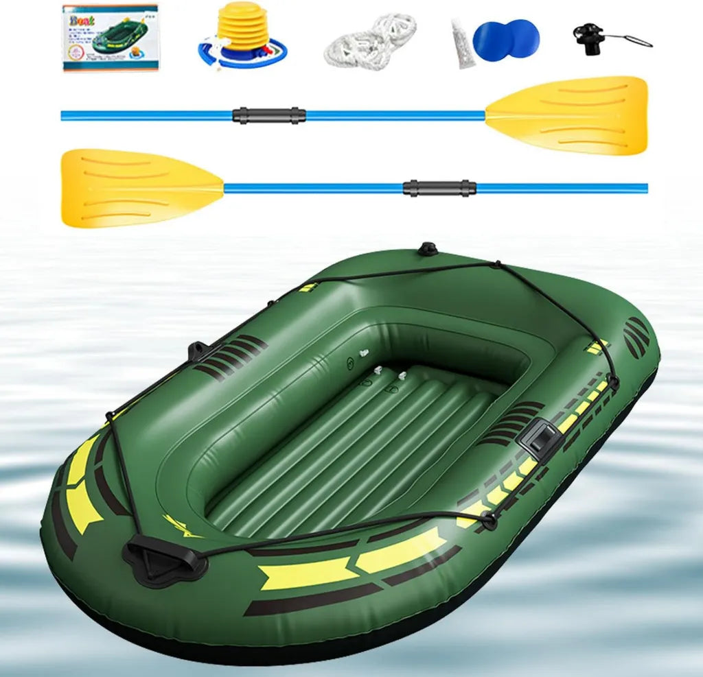 Aufblasbares Kanu-Set für Kinder und Erwachsene mit Pumpe, ideal für See und Pool, langlebig und kreativ