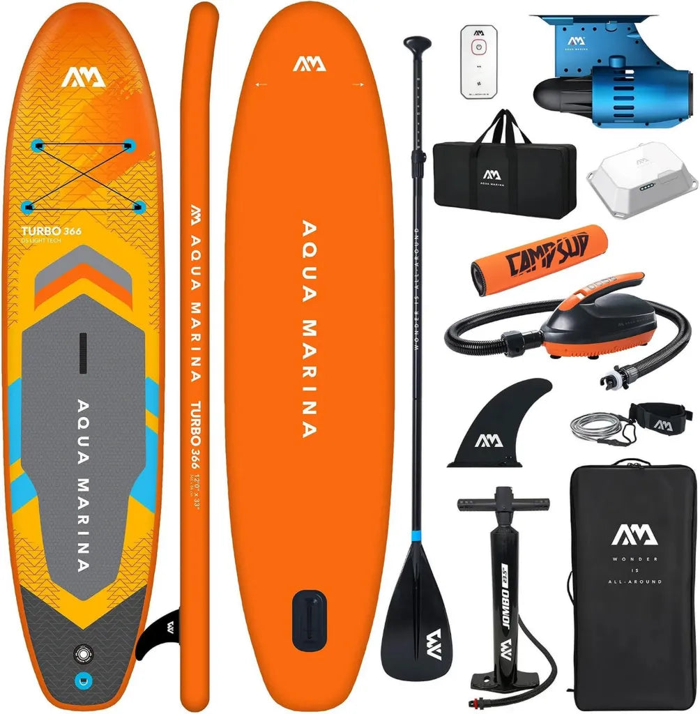 Aqua Marina GO Turbo aufblasbares SUP-Set mit elektrischem BLUEDRIVE S Finnenantrieb