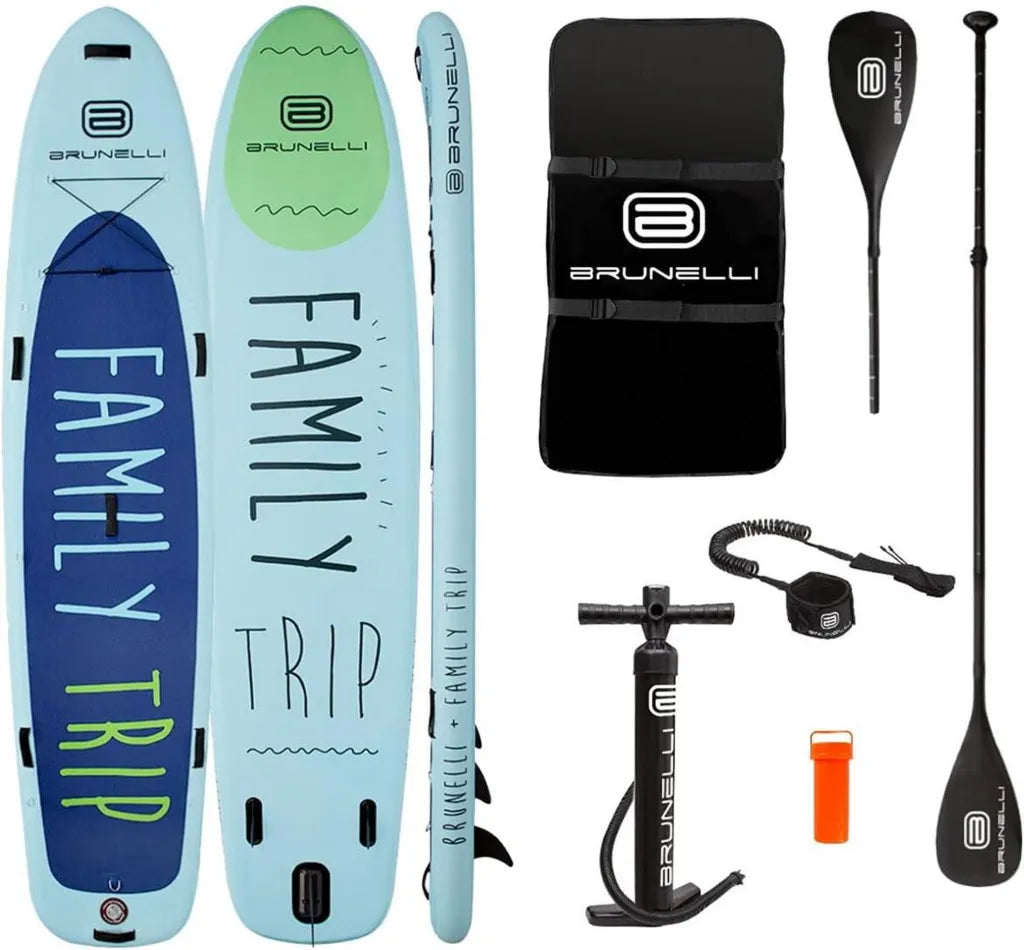 BRUNELLI Familien-SUP-Board 12.0 - Aufblasbares Stand Up Paddel Surfbrett 365x86x15 cm