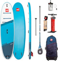 Red Paddle Co 10'6' Aufblasbares SUP-Board Ride Prime Set, Blau