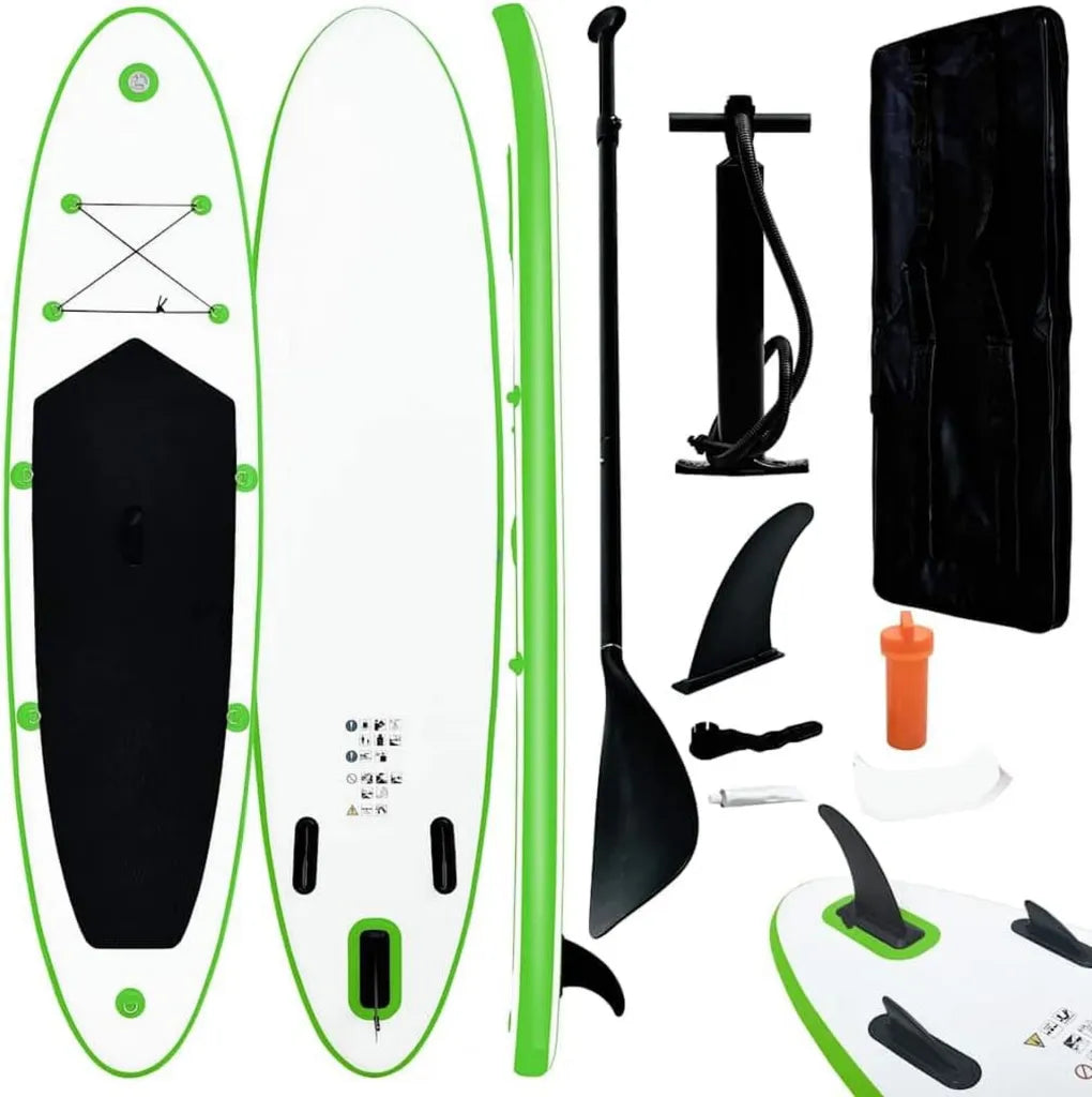 Aufblasbares SUP Board Set 330 x 72 cm mit Paddel, Tasche, Finne und Pumpe – Perfekt für Wassersport