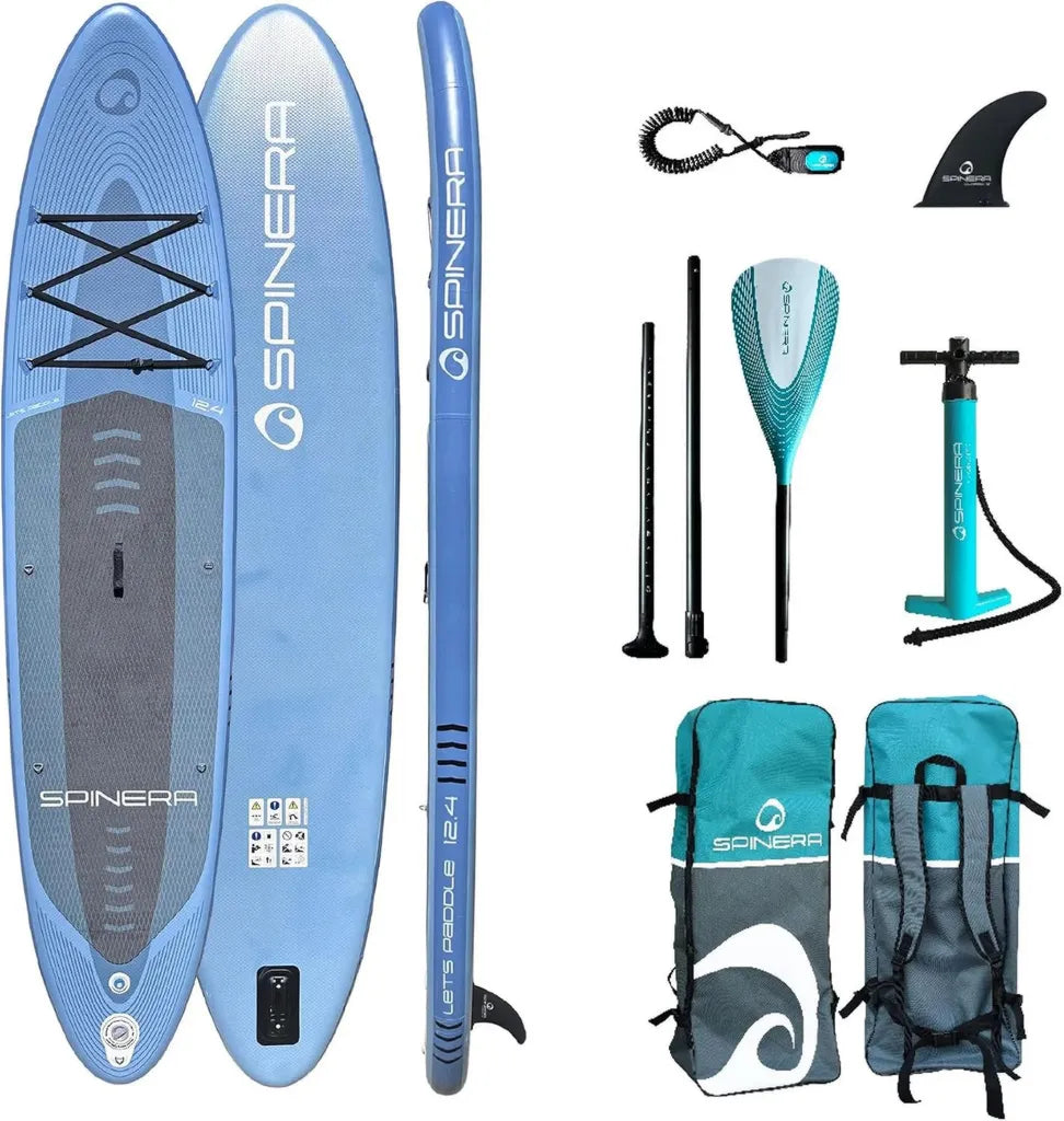 Aufblasbares SUP Board Set für Anfänger und Erfahrene – Komplett mit Pumpe, Paddel und Rucksack – In 4 Größen erhältlich