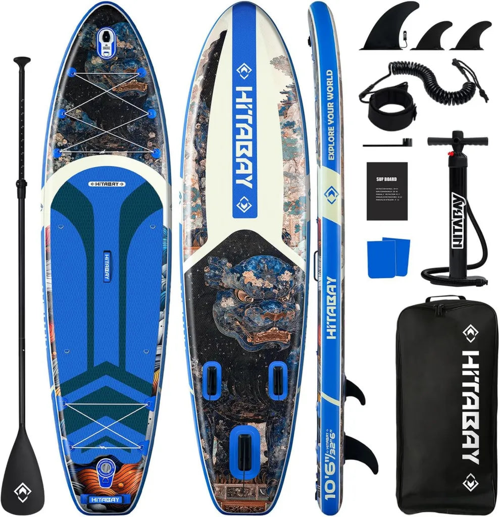 Aufblasbares SUP-Board Set für Erwachsene bis 150 kg, 320cm/335cm, inkl. Zubehör, ideal für Anfänger