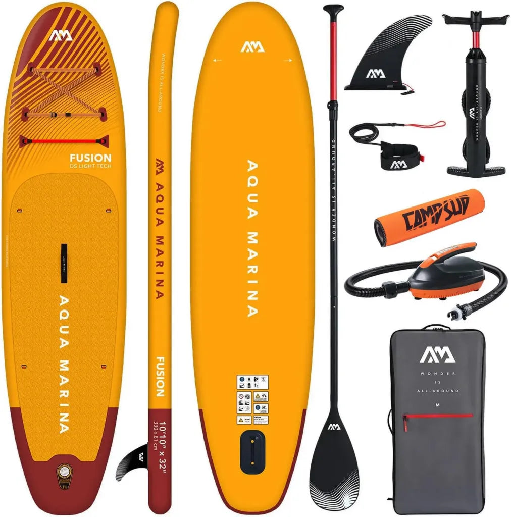 Aqua Marina Fusion 10'10' Aufblasbares SUP Board für Anfänger - Allround Stand Up Paddle Board Set - Limited Edition
