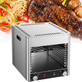 Tragbarer Edelstahl-Gasgrill für Pizza und Steak, 3,4 kW, Mehrstufiges Grillen, Tischdesign, 220V