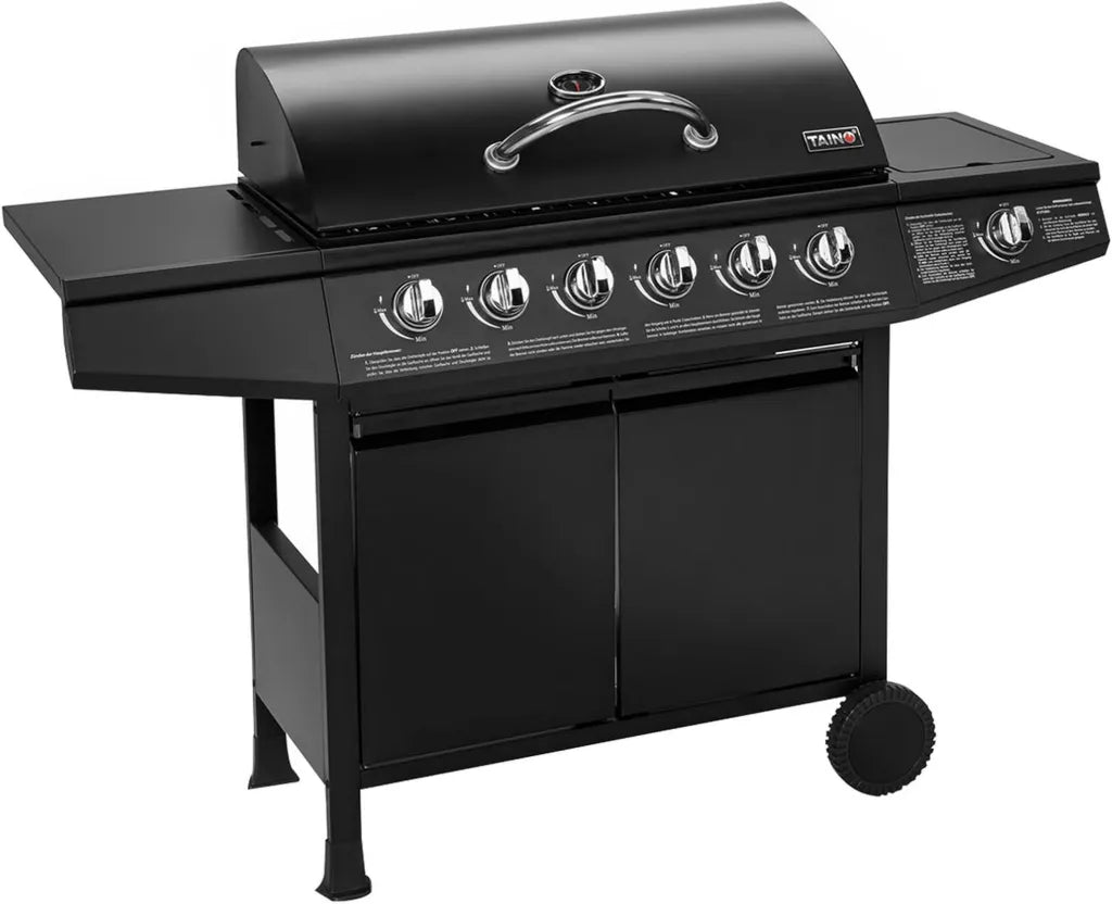 TAINO BASIC 6+1 Gasgrill mit Edelstahl-Brenner und Seitenkocher