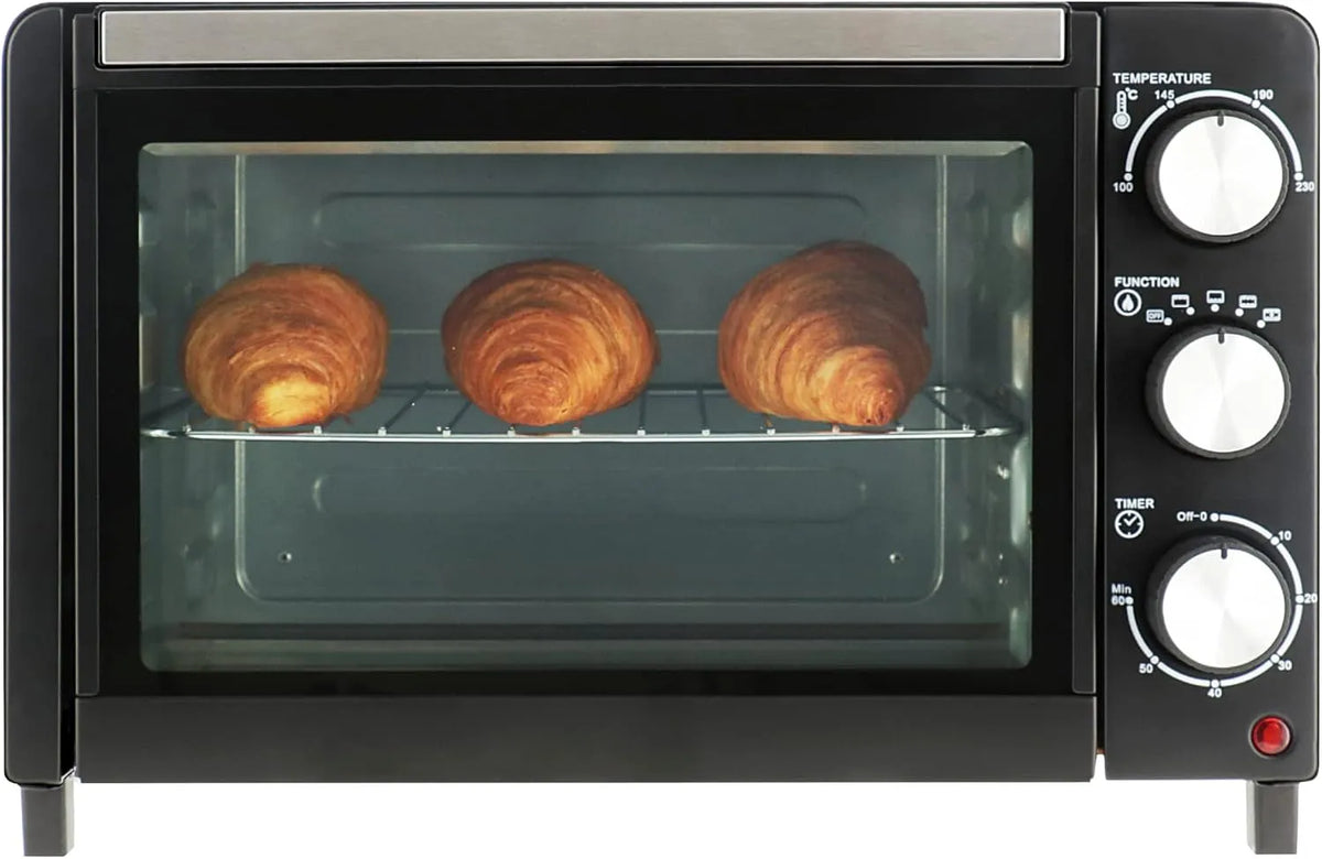 Backofen, 18 L, 800 W, Mestic MHO-120, Timer, kompakt, Camping, Mestic Mini Backofen 18L MHO-120 Umluft Camping Konvektionsofen Timer 800W 230°