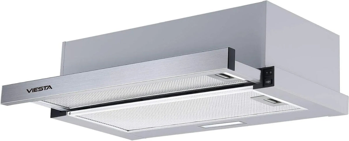 Dunstabzugshaube VDE6065SR, 60 cm, 333, 8 m3/h, 64 dB, Energieklasse B, Küchenhaube, Abluft- und Umluftbetrieb, Einbau, Edelstahl, Umluft