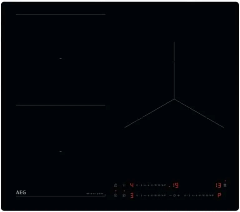 AEG TO63IQ0BIB Hob2Hood-System Induktionskochfeld, 60 cm, 3 Kochzonen, Induktionsplatte, Boost, Timer, rahmenlos, Schwarz, Einzel-Timer, FlexiPuder