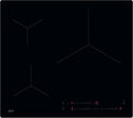 AEG TO63IV00IB Hob2Hood-System Induktionskochfeld, 60 cm, 3 Kochzonen, Induktionsplatte, Boost, Timer, Schwarz, Paella-Zone, unabhängige Schieberegler